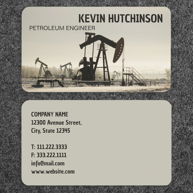 Öl und Gas Visitenkarte (Oil and Gas Business Cards)