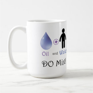 Öl und Wasser mischen Kaffeetasse