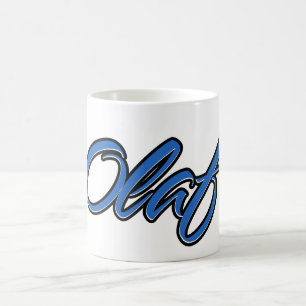 Olaf Vorname Name blue Tasse Kaffeetasse
