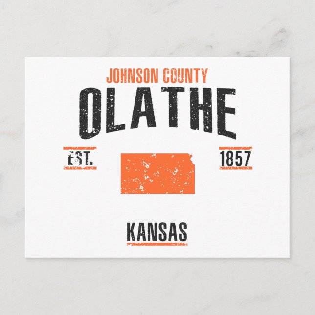 Olathe Postkarte (Vorderseite)