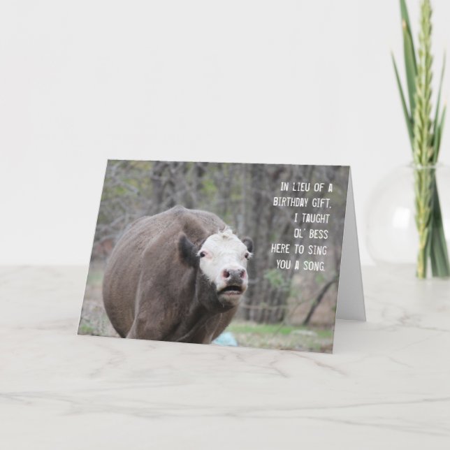Ol'Bess Geburtstagskarte Karte (Vorderseite)