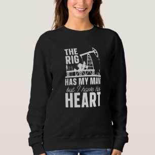 Ölbohrturm Fracker-Ölfeld Sweatshirt