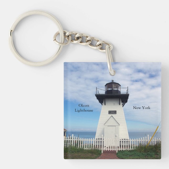 Olcott Lighthouse Acrylschlüsselkette Schlüsselanhänger (Vorderseite)