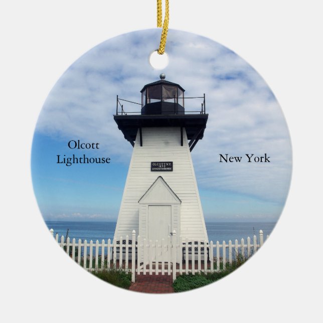 Olcott Lighthouse Keramik Ornament (Vorne)
