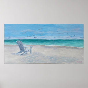 Old Adirondack Chair Poster - von Just Dahl