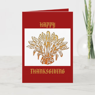 Old American Erntedank Card Feiertagskarte