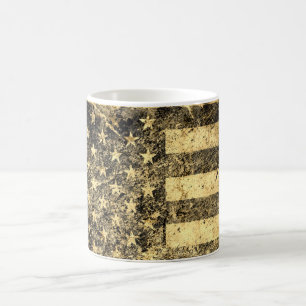 Old American Flag Grunge 2 Kaffeetasse