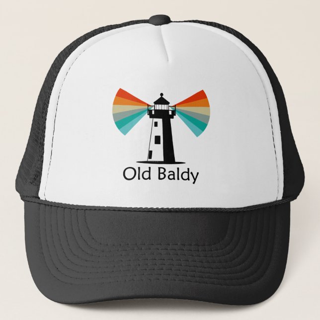Old Baldy Lighthouse Rainbow Truckerkappe (Vorderseite)