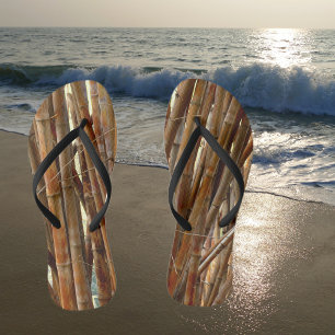 Old Bamboo Flip Flops