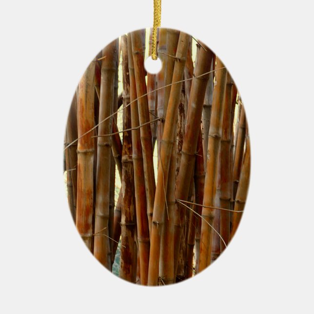 Old Bamboo Keramik Ornament (Vorne)