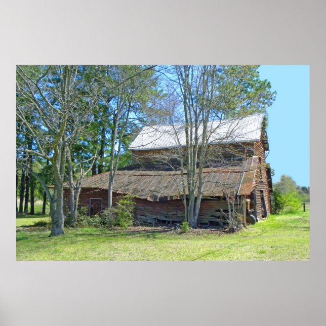 Old Barn and Tractor Poster (Vorne)