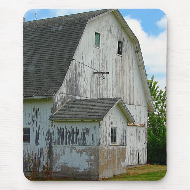 Old Barn With Oil Paint Effect Mousepad (Vorne)