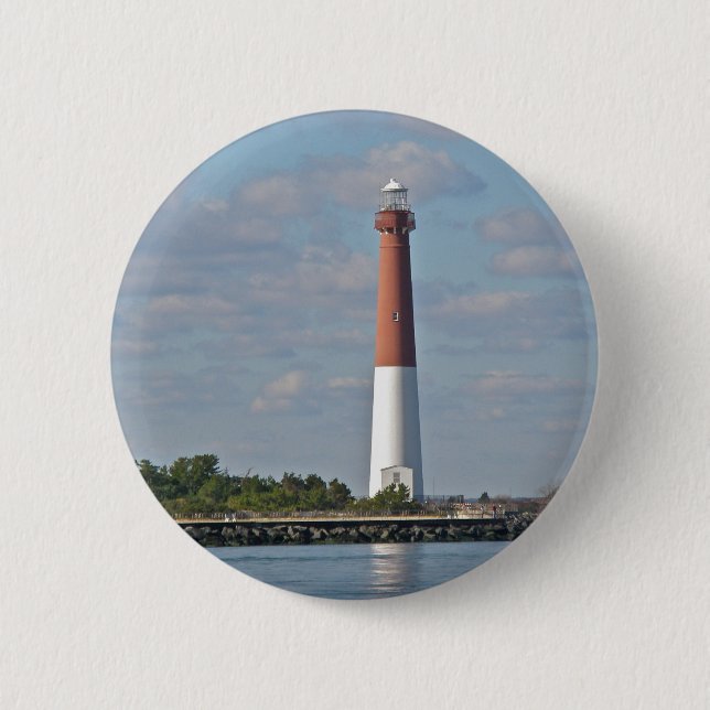 "Old Barney" Barnegat Lighthouse LBI NJ Button (Vorderseite)