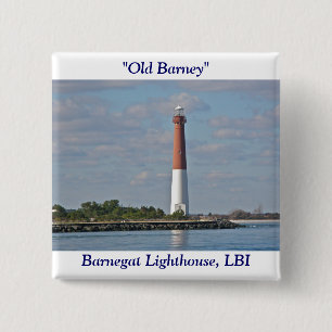 "Old Barney" Barnegat Lighthouse LBI NJ Button
