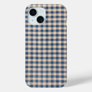 Old Blue Gingham Case-Mate iPhone Hülle