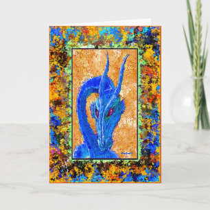 Old Blue Note Card Karte