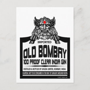 Old Bombay Gin Postkarte