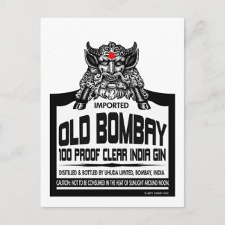 Old Bombay Gin Postkarte