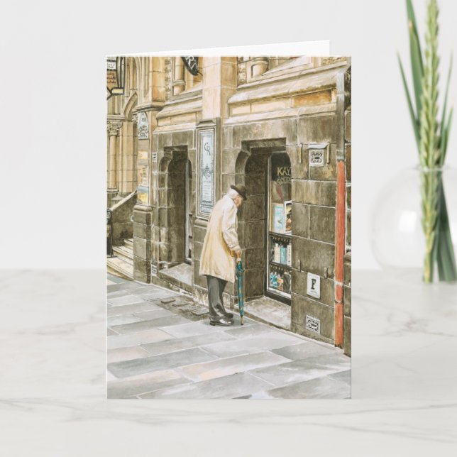 'Old Books' - Carte de remerciements (Devant)