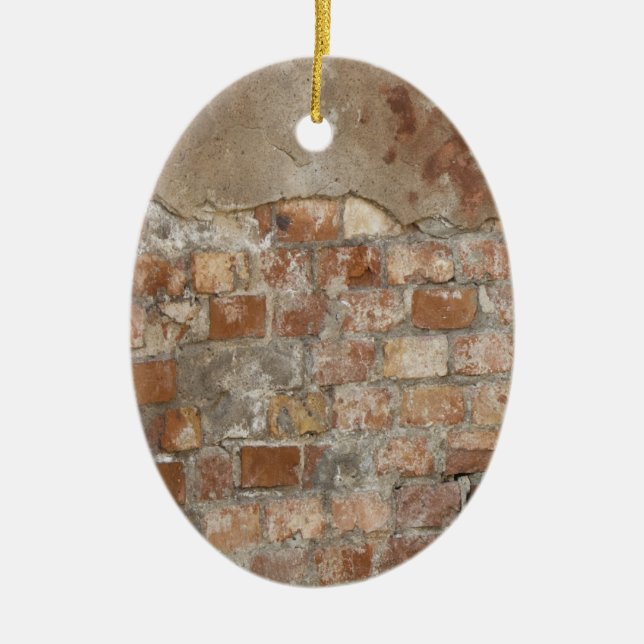 Old Brick Wall Keramik Ornament (Vorne)
