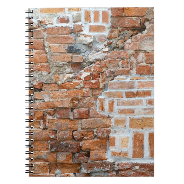 Old Brick Wall Notebook Notizblock (Vorderseite)