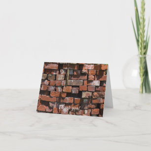 Old Bricks Abstrakt Danke Karte