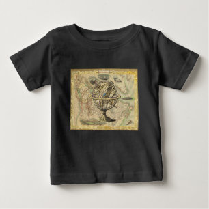 Old British America Explare Polar Bear Compass Map Baby T-shirt