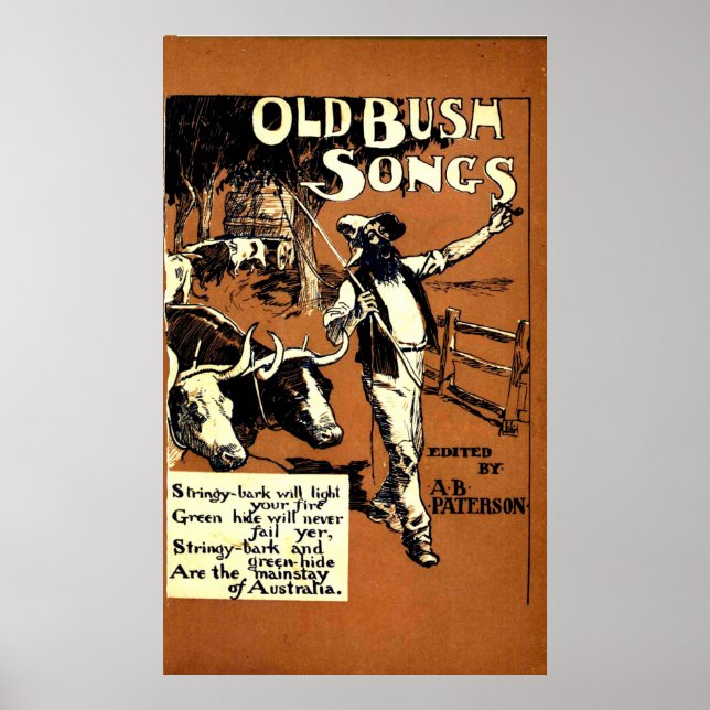 Old Bush Songs Poster (Vorne)