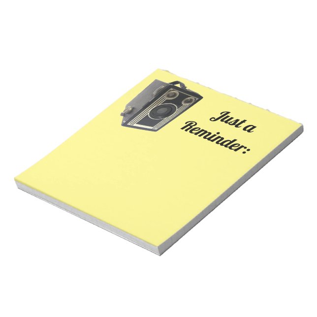 Old Camera Notepad Notizblock (Rotiert)