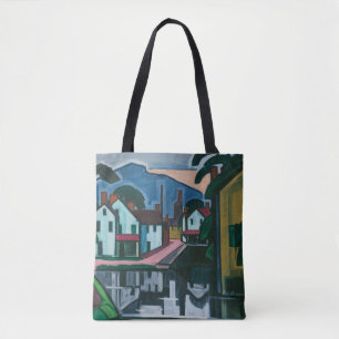"Old Canal Port" Kunsttaschen Tasche