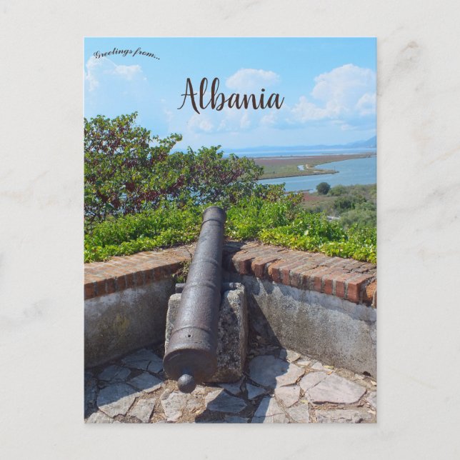 Old Cannon at Butrint Fortress in Albania Postkarte (Vorderseite)
