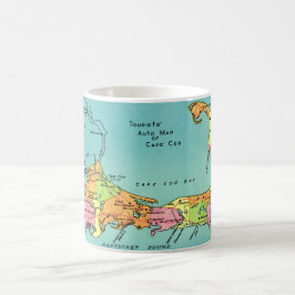 Old Cape Cod Map Kaffeetasse