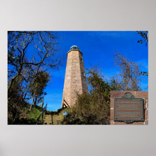 Old Cape Henry Lighthouse - Fort Story, Virginia Poster