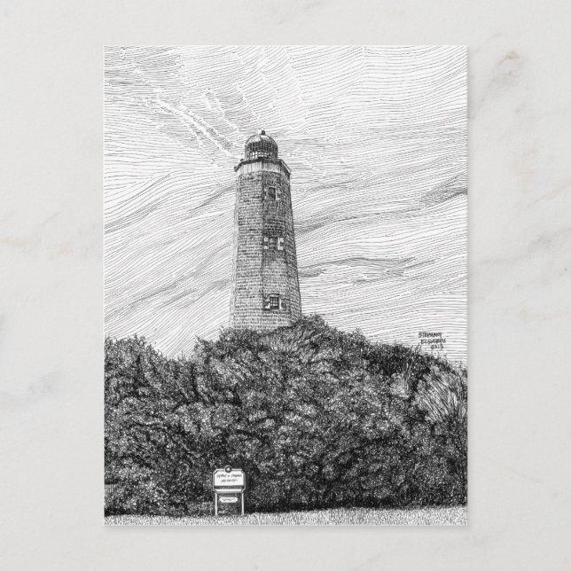Old Cape Henry Lighthouse Postkarte (Vorderseite)