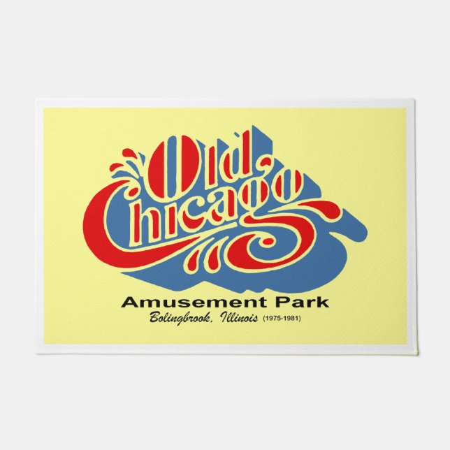 Old Chicago Amusement Park, Bolingbrook, Illinois Fußmatte (Vorderseite)