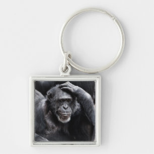 Old Chimpanzse Key Chain Schlüsselanhänger