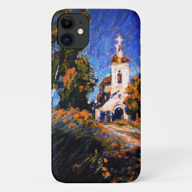 Old Church Near Moskau iPhone Case (Rückseite)