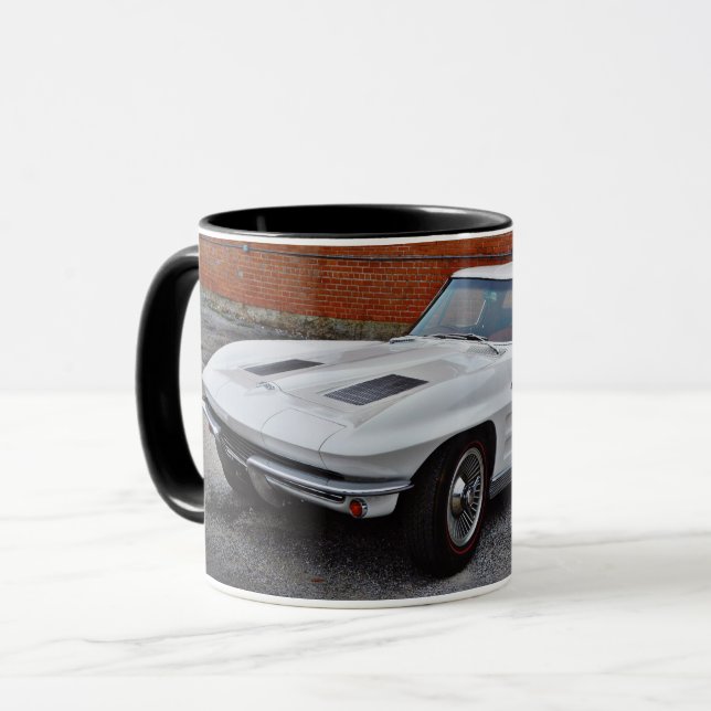 Old Classic Corvette Car Tasse Cup (Vorderseite Links)