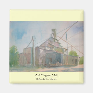 Old Claypool Mill Magnet von Kevin E. Slater