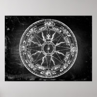 Old Compass Rose (B&W)