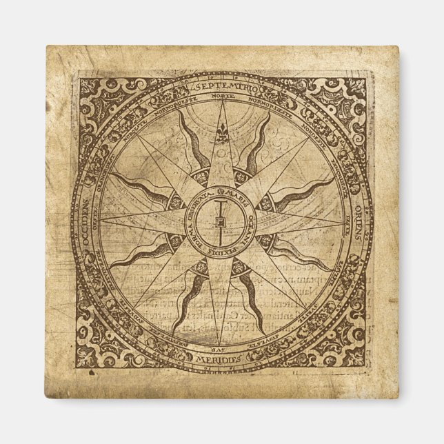 Old Compass Rose Magnet (Vorne)