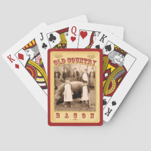 Old Country Bacon-Playing Cards Spielkarten