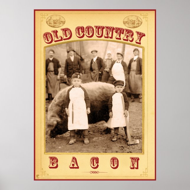 Old Country Bacon Poster (Vorne)