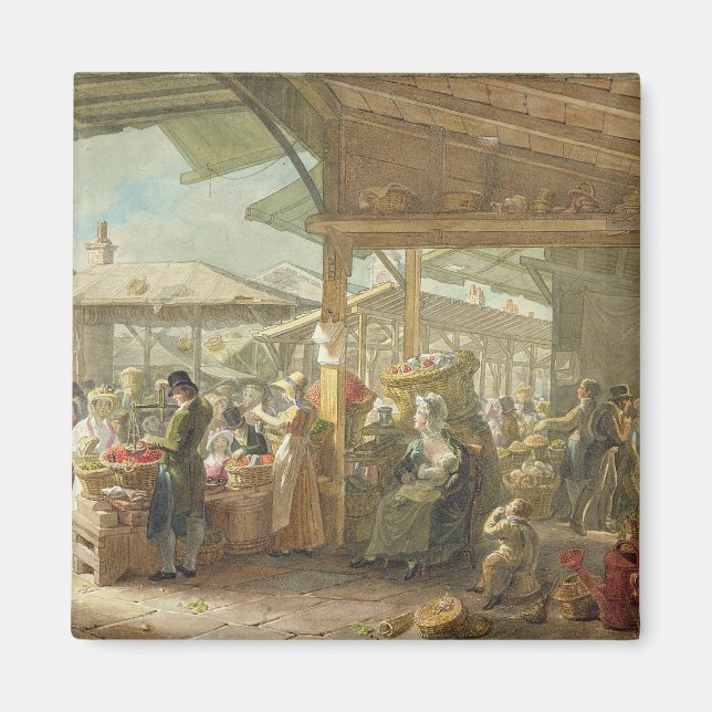Old Covent Garden Market, 1825 Magnet (Vorne)
