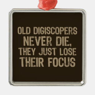 Old Digiscopers Silbernes Ornament