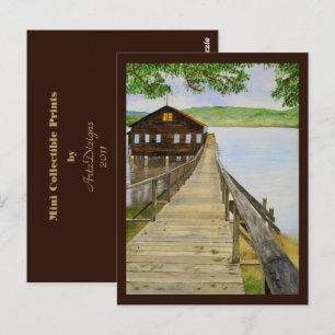 Old Dock/Point Reyes, CA - Mini-Sammlerstücke Postkarte