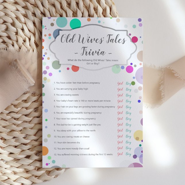 "Old Ehefrauen Tales" Gender Reveal Baby Shower Ga (Von Creator hochgeladen)