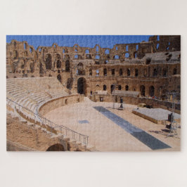 Old El Jem Roman Amphitheater Ruins Tunesien