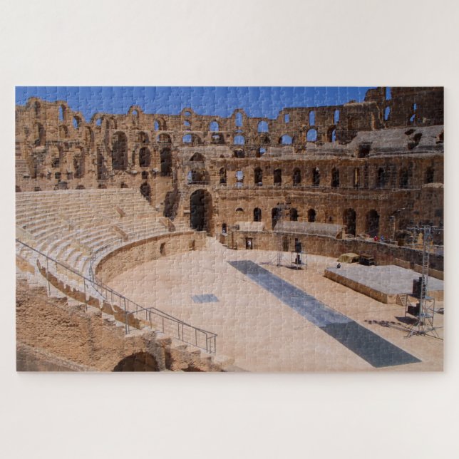Old El Jem Roman Amphitheater Ruins Tunesien (Horizontal)