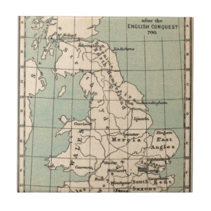 Old England Map Fliese